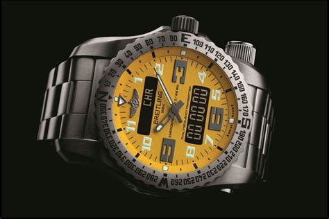 breitling yellow emergency watch|Breitling emergency watch price.